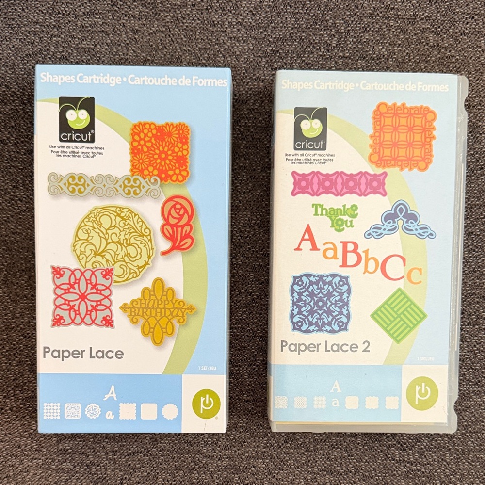 Cricut Paper Lace & Paper Lace 2 Bundle of Two NWOT